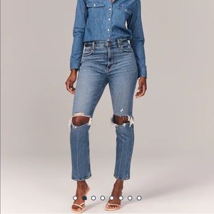 NWT! -Abercrombie & Fitch curve love ankle straight ultra high rise -30